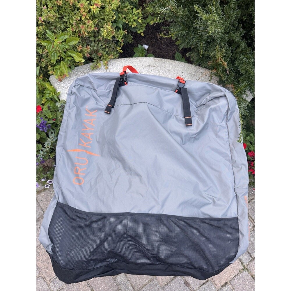 Oru Kayak Inlet Pack grey & orange for carrying portable kayak New w/ tags NWT